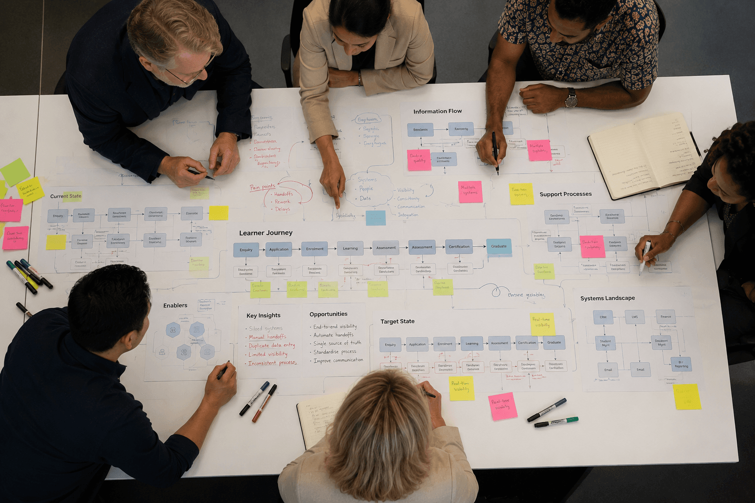 Vocational training systems research workspace