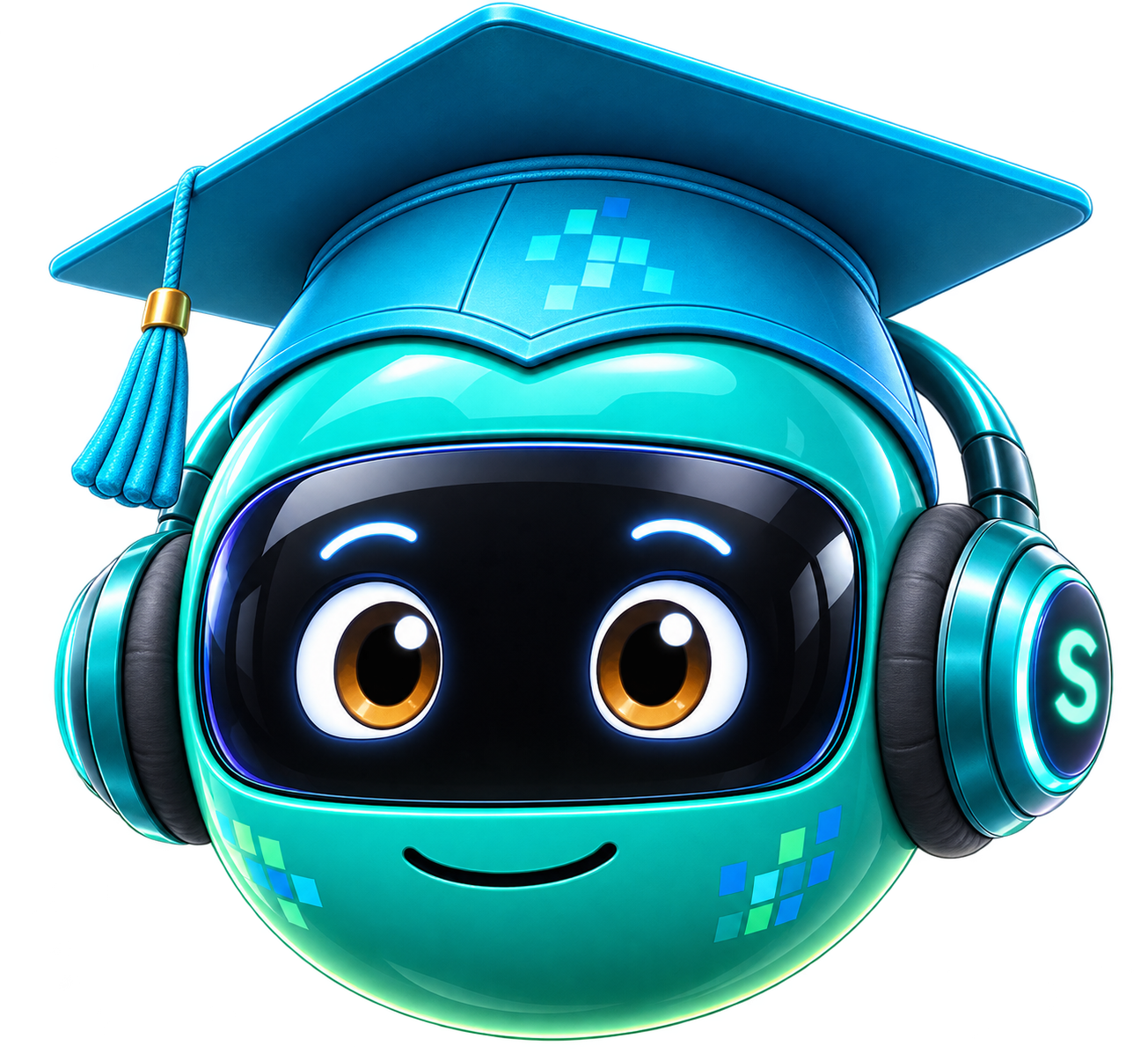 Teal S4NOW mascot